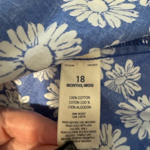 OshKosh B’Gosh Daisy Print Dress 18 Months - Picture 3 of 4